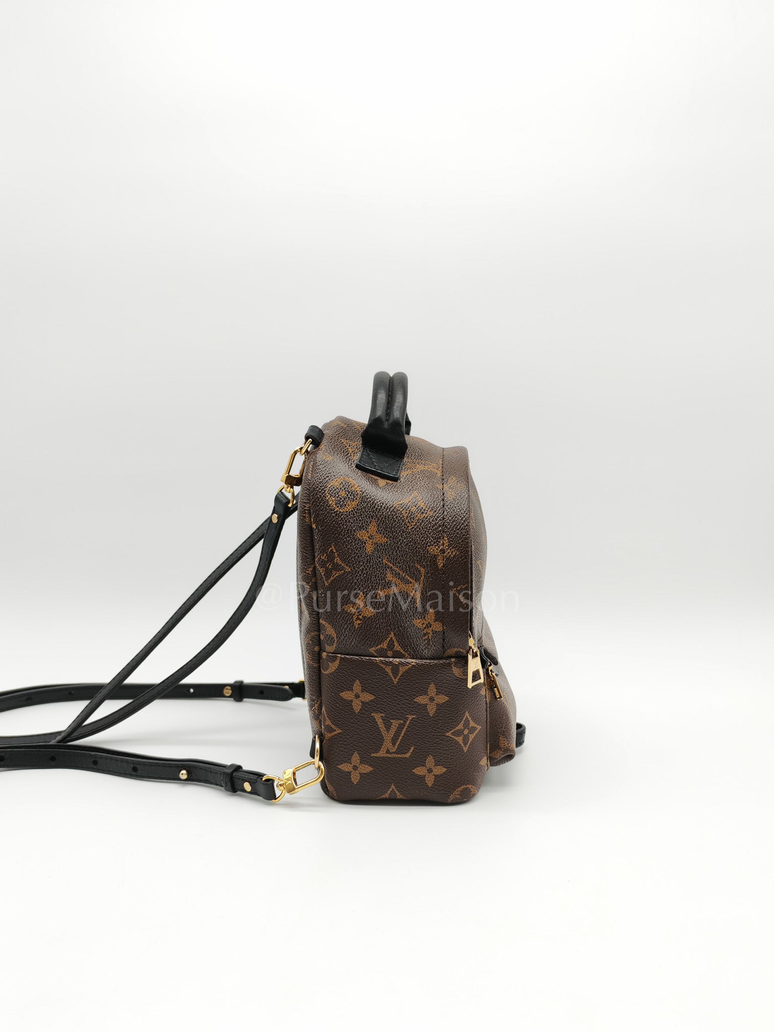 Mini Palm Spring Backpack in Monogram Canvas & Gold Hardware (Datecode: CA1148) | Purse Maison Luxury Bags Shop
