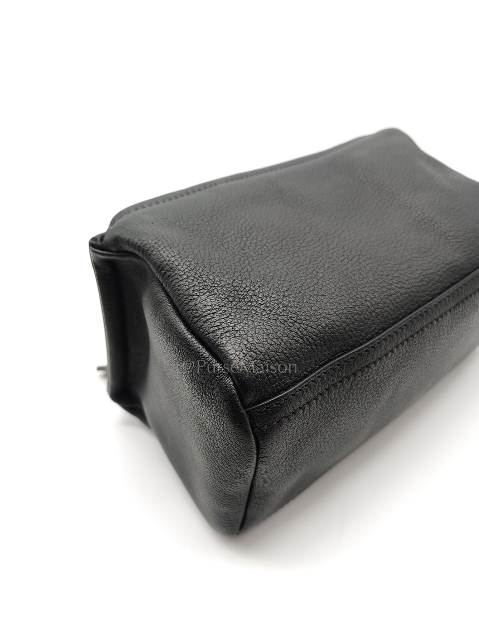 Mini Pandora in Black Grained Calfskin Leather Crossbody Bag | Purse Maison Luxury Bags Shop