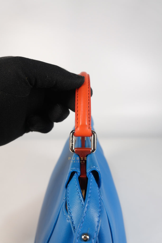 Mini Peekaboo Bicolor Light Blue and Orange Strap Bag | Purse Maison Luxury Bags Shop