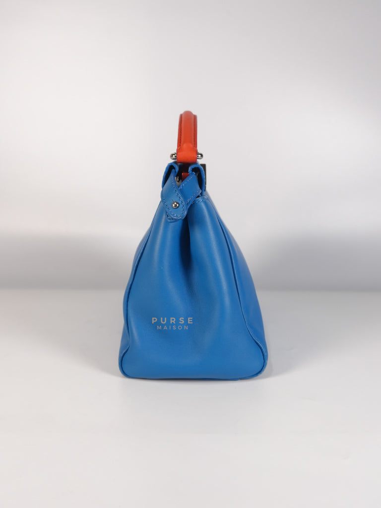 Mini Peekaboo Bicolor Light Blue and Orange Strap Bag | Purse Maison Luxury Bags Shop