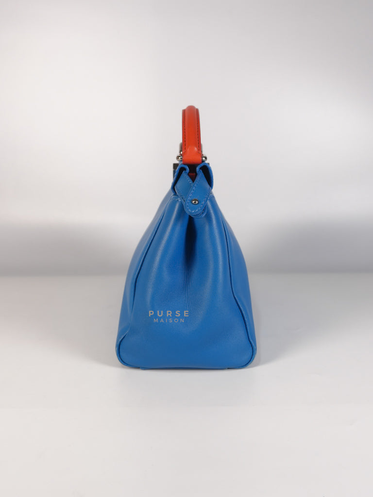 Mini Peekaboo Bicolor Light Blue and Orange Strap Bag | Purse Maison Luxury Bags Shop