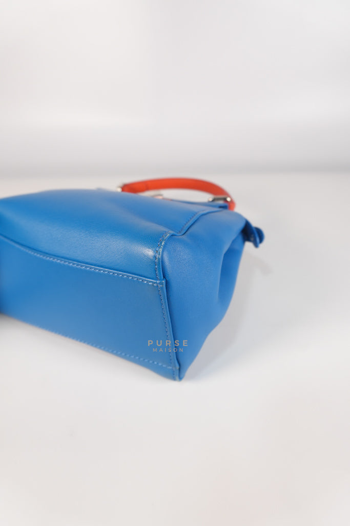 Mini Peekaboo Bicolor Light Blue and Orange Strap Bag | Purse Maison Luxury Bags Shop