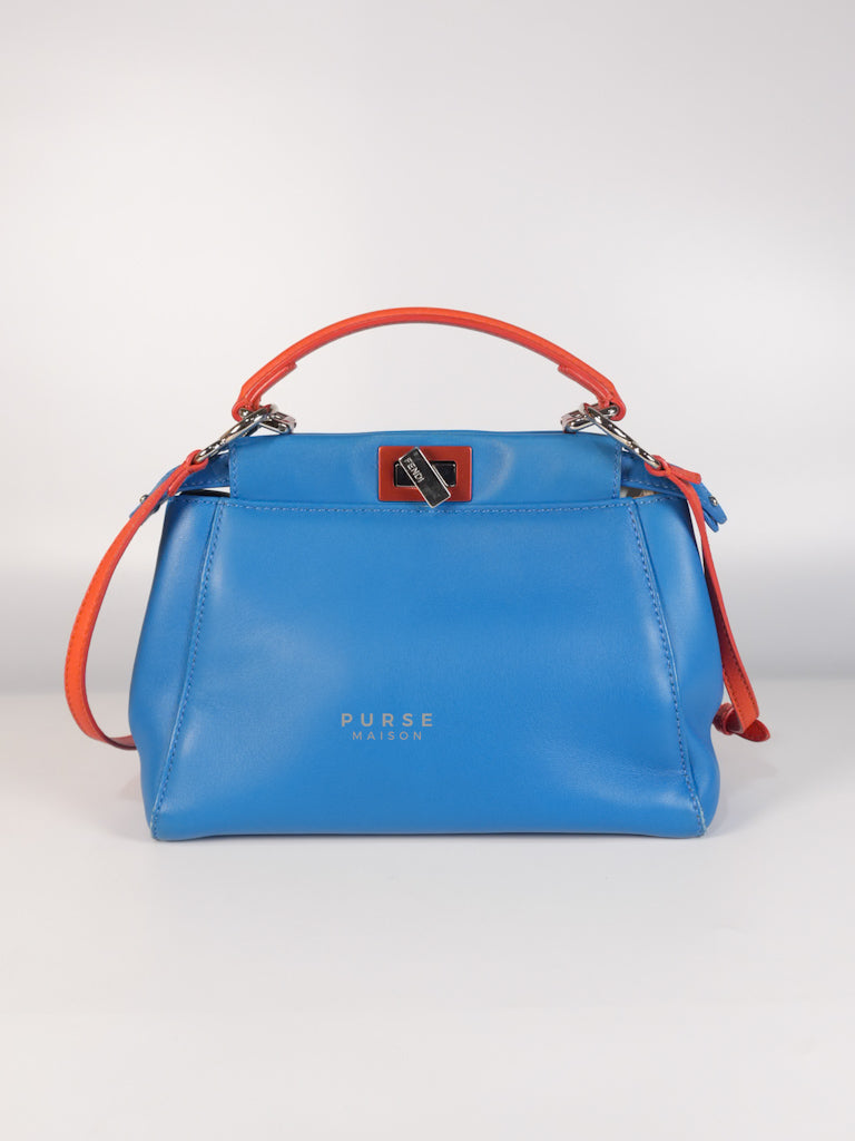 Mini Peekaboo Bicolor Light Blue and Orange Strap Bag | Purse Maison Luxury Bags Shop