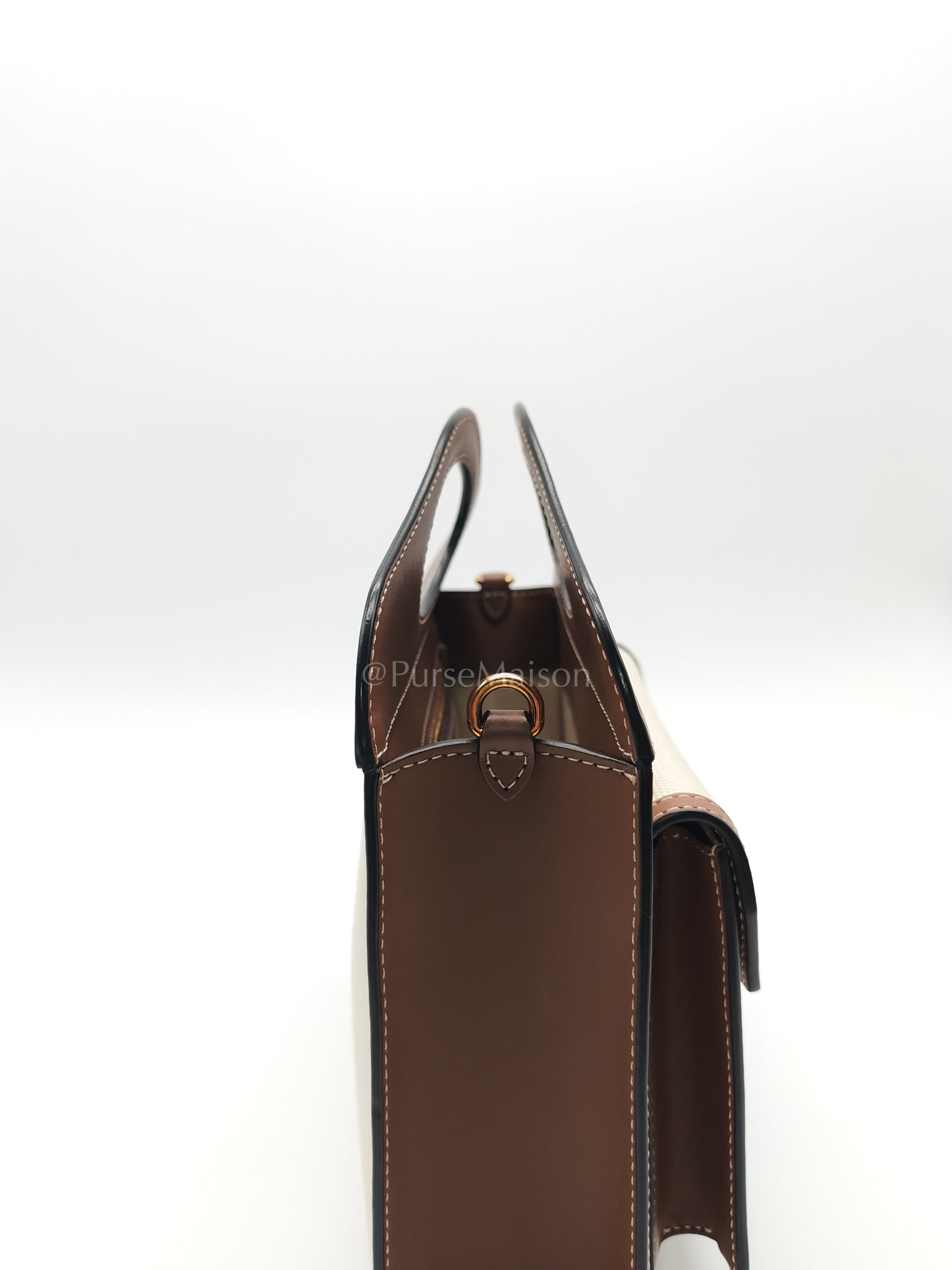 Mini Pocket Tote Bag - Natural | Purse Maison Luxury Bags Shop