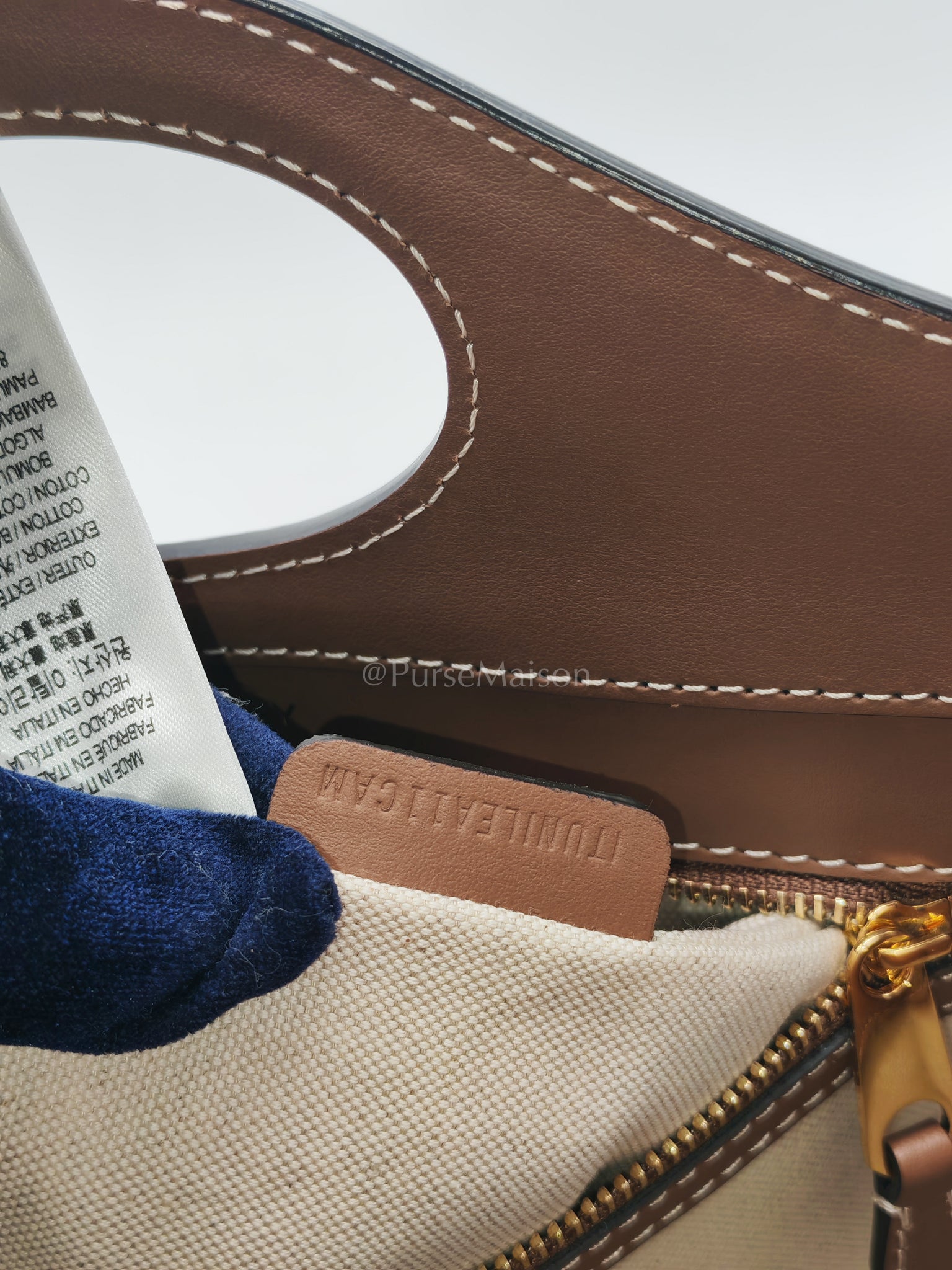 Mini Pocket Tote Bag - Natural | Purse Maison Luxury Bags Shop