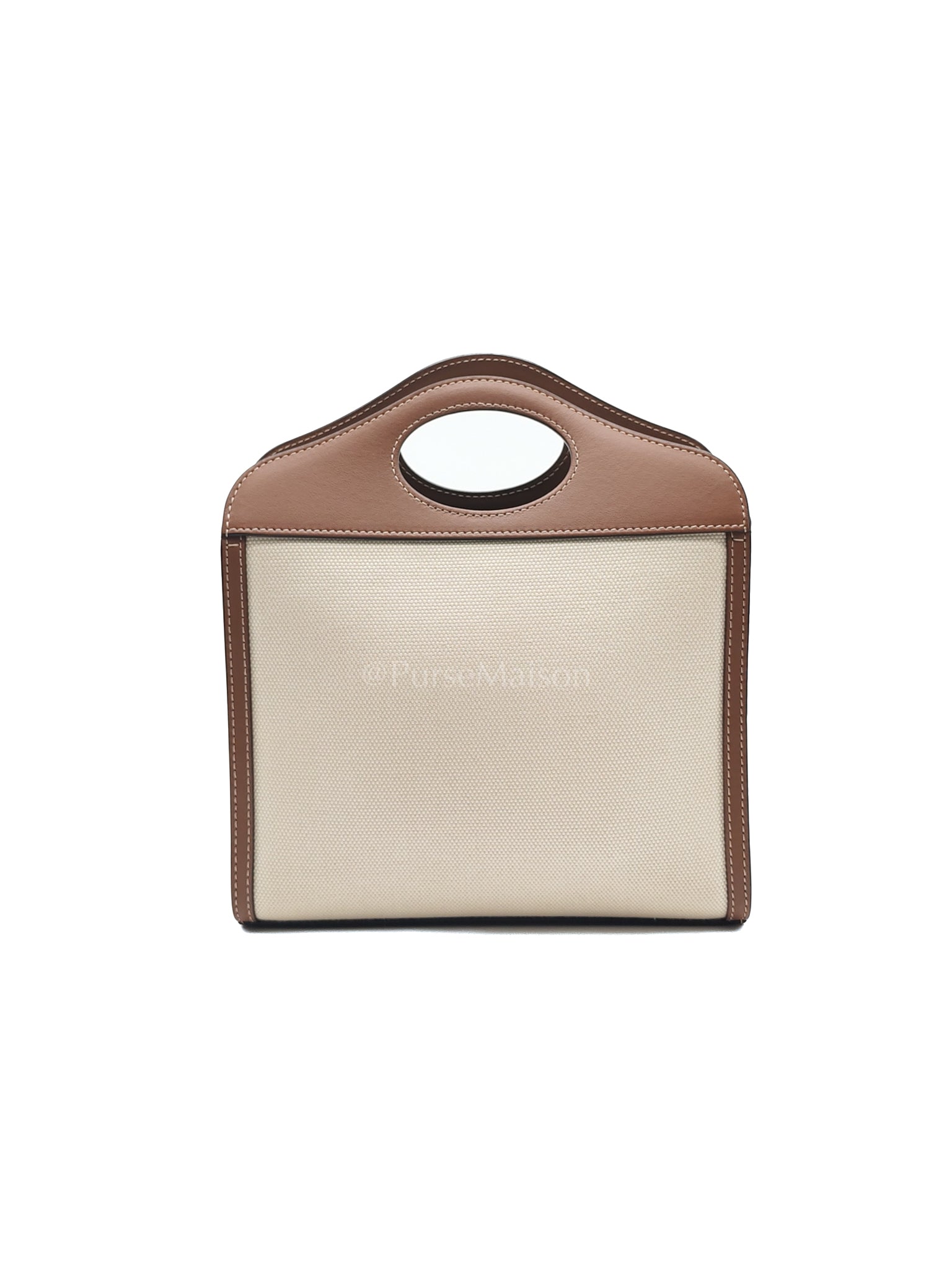 Mini Pocket Tote Bag - Natural | Purse Maison Luxury Bags Shop