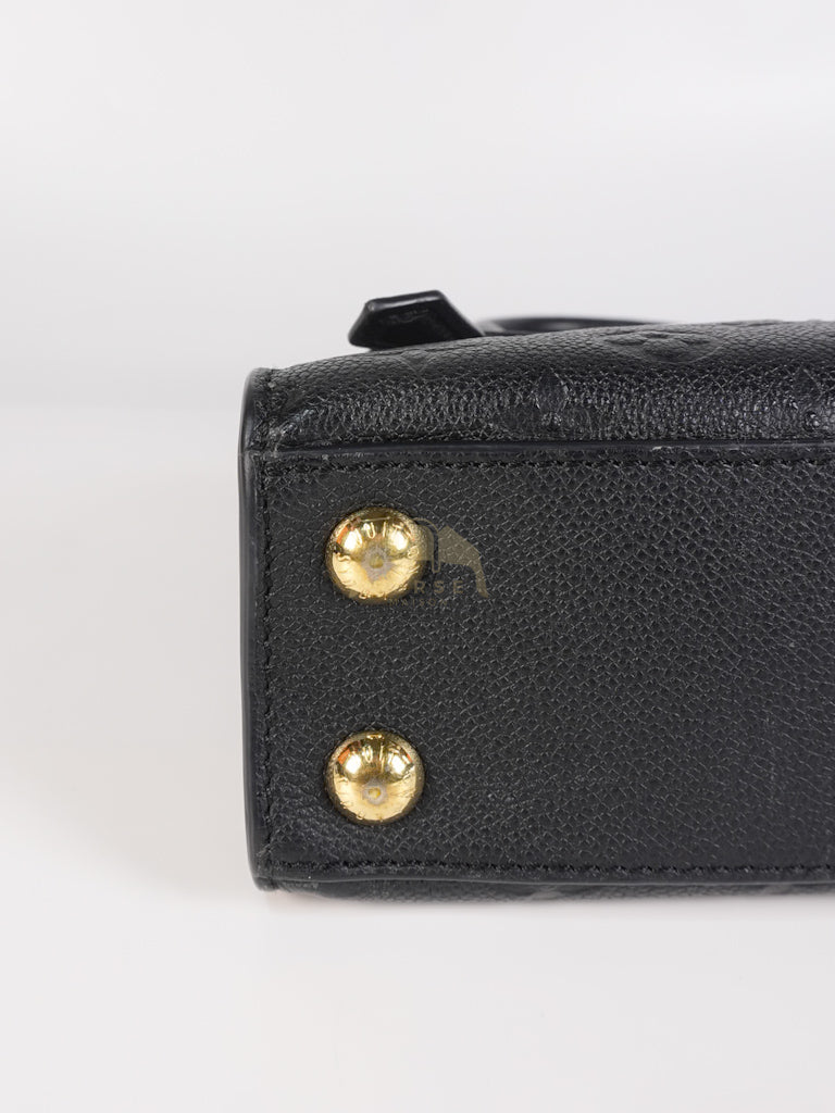 Mini Pont-Neuf in Black Monogram Empreinte Leather & Gold Hardware | Purse Maison Luxury Bags Shop