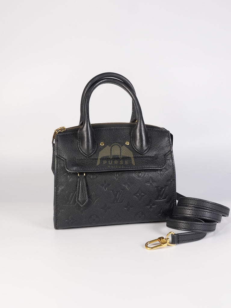 Mini Pont-Neuf in Black Monogram Empreinte Leather & Gold Hardware | Purse Maison Luxury Bags Shop