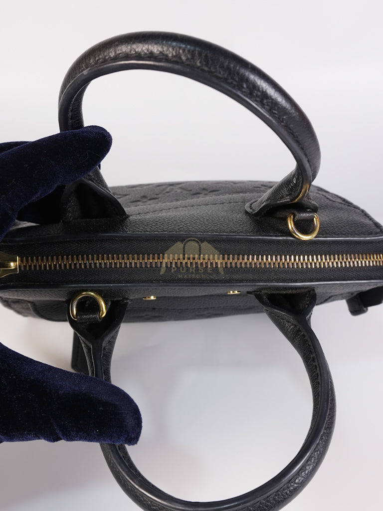 Mini Pont-Neuf in Black Monogram Empreinte Leather & Gold Hardware | Purse Maison Luxury Bags Shop