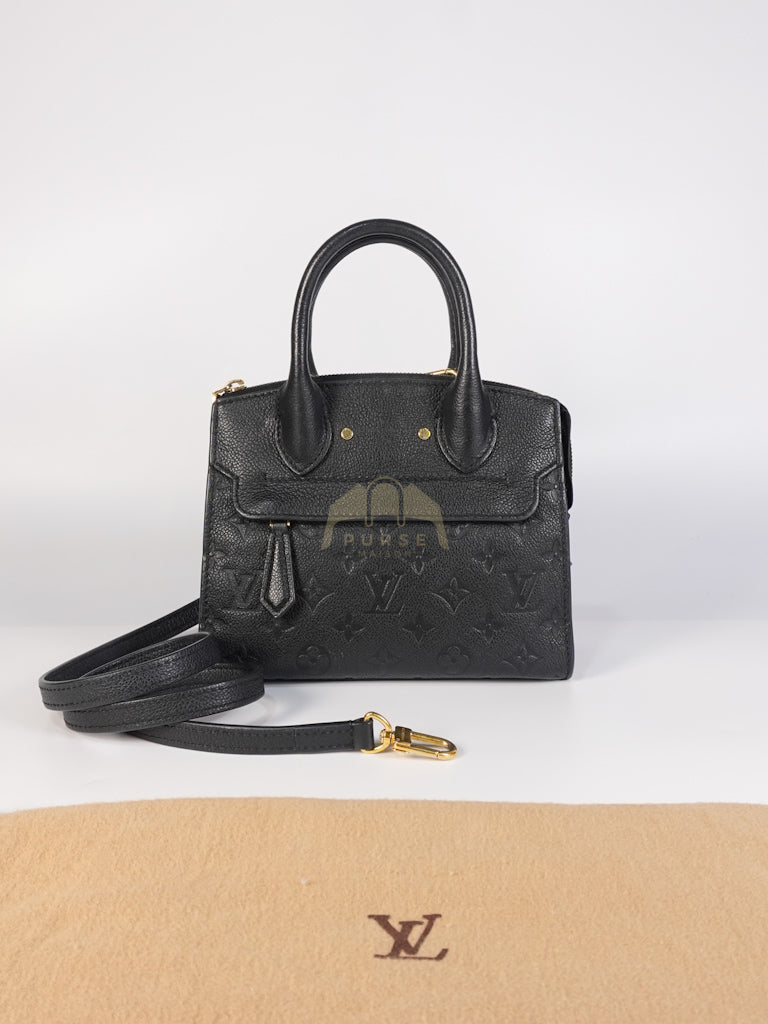Mini Pont-Neuf in Black Monogram Empreinte Leather & Gold Hardware | Purse Maison Luxury Bags Shop