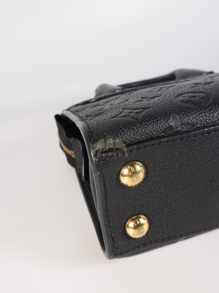 Mini Pont-Neuf in Black Monogram Empreinte Leather & Gold Hardware | Purse Maison Luxury Bags Shop