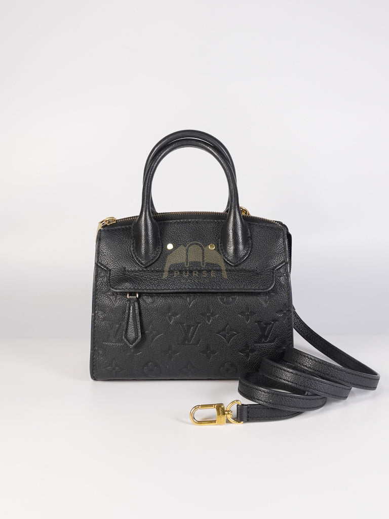 Mini Pont-Neuf in Black Monogram Empreinte Leather & Gold Hardware | Purse Maison Luxury Bags Shop