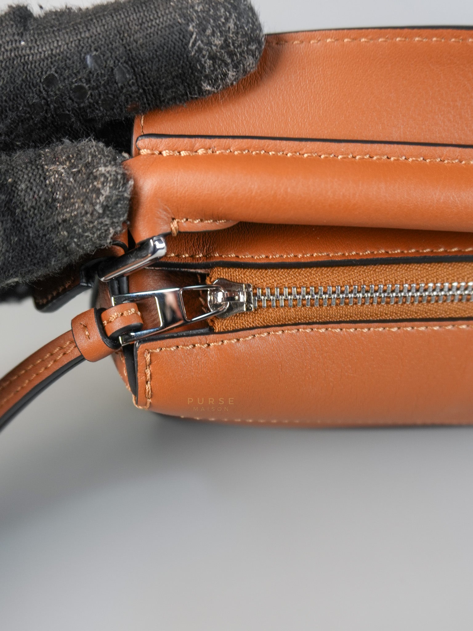 Mini Puzzle Tan Silver Hardware | Purse Maison Luxury Bags Shop
