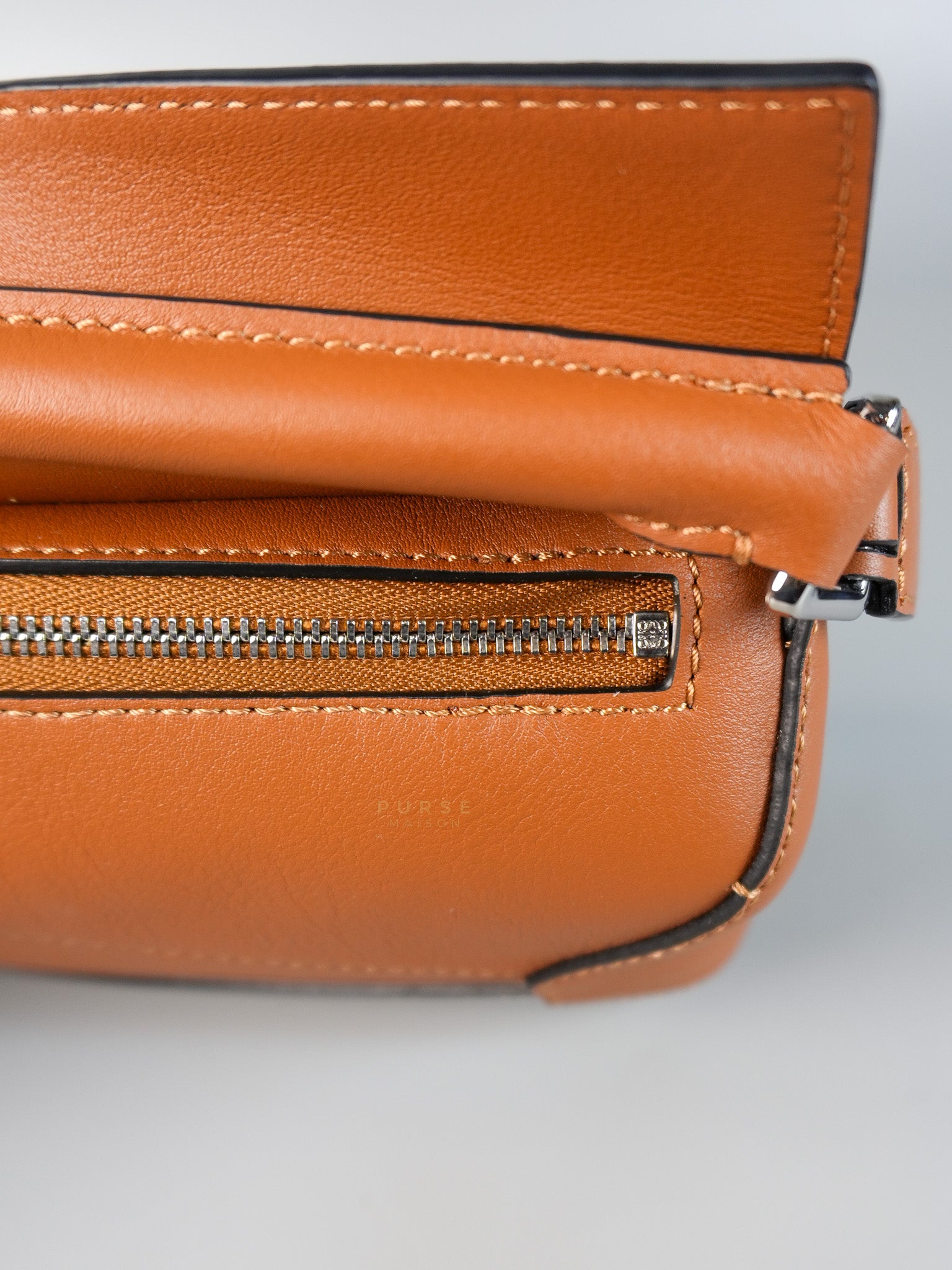 Mini Puzzle Tan Silver Hardware | Purse Maison Luxury Bags Shop