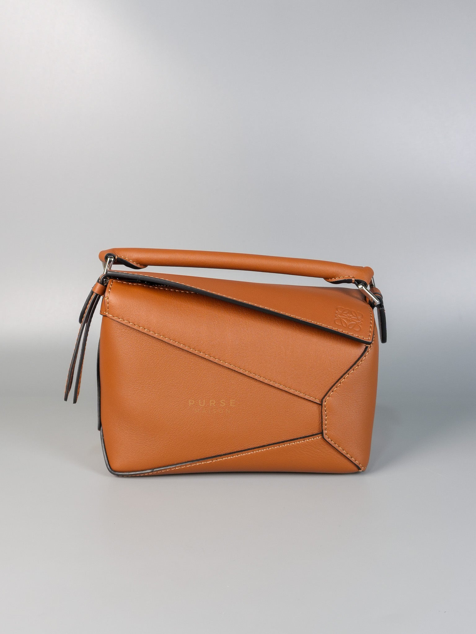 Mini Puzzle Tan Silver Hardware | Purse Maison Luxury Bags Shop
