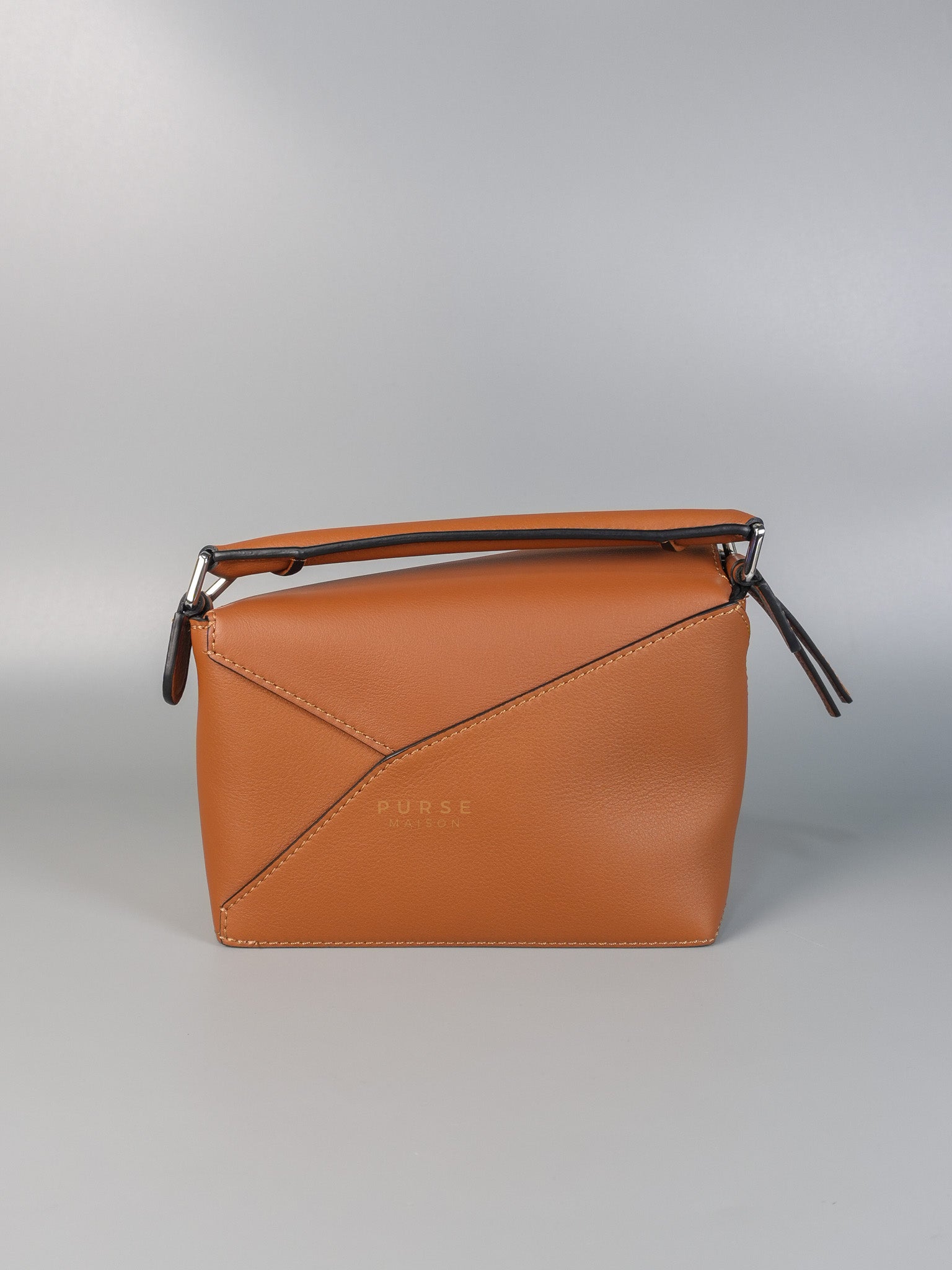 Mini Puzzle Tan Silver Hardware | Purse Maison Luxury Bags Shop