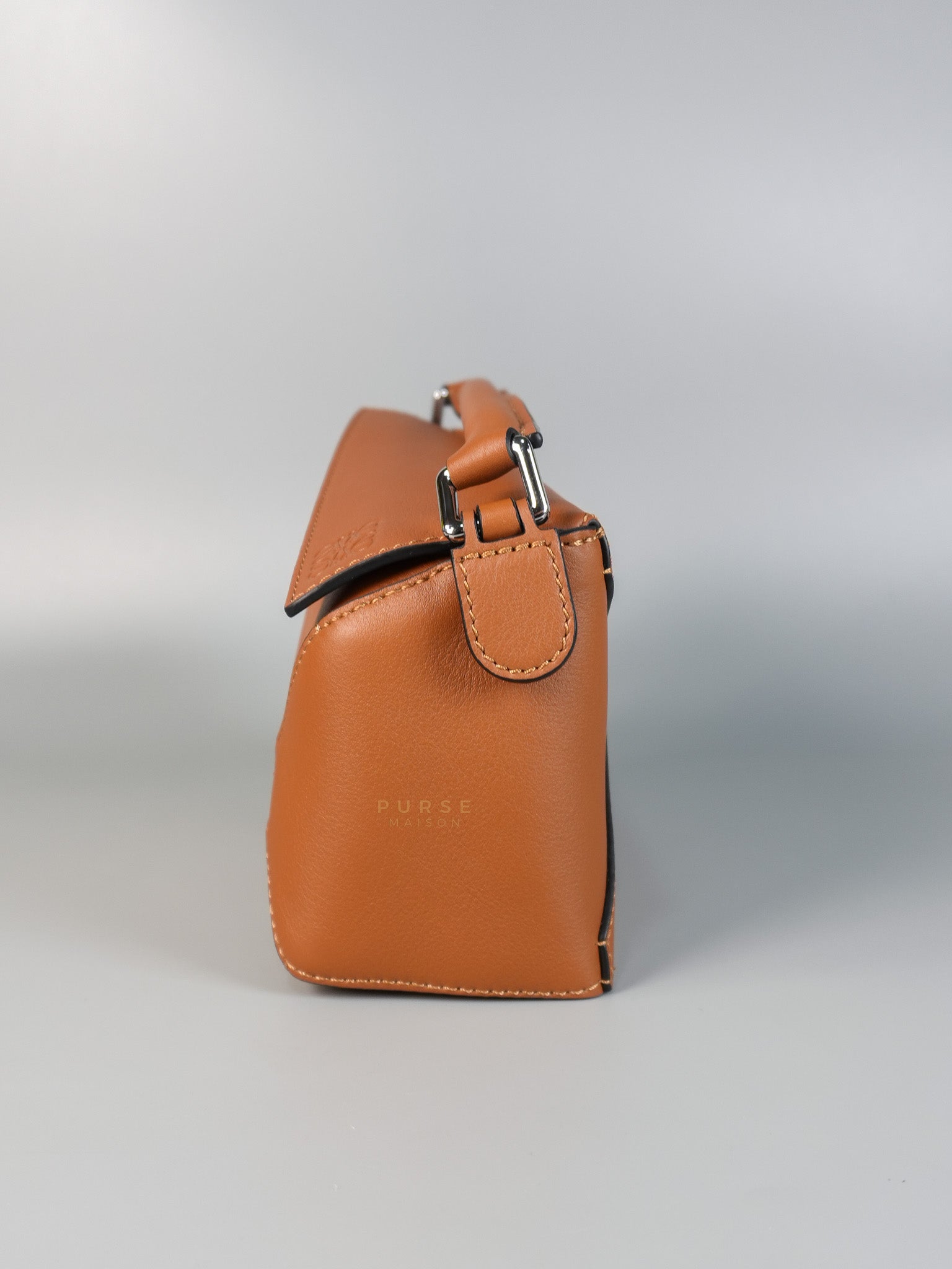Mini Puzzle Tan Silver Hardware | Purse Maison Luxury Bags Shop