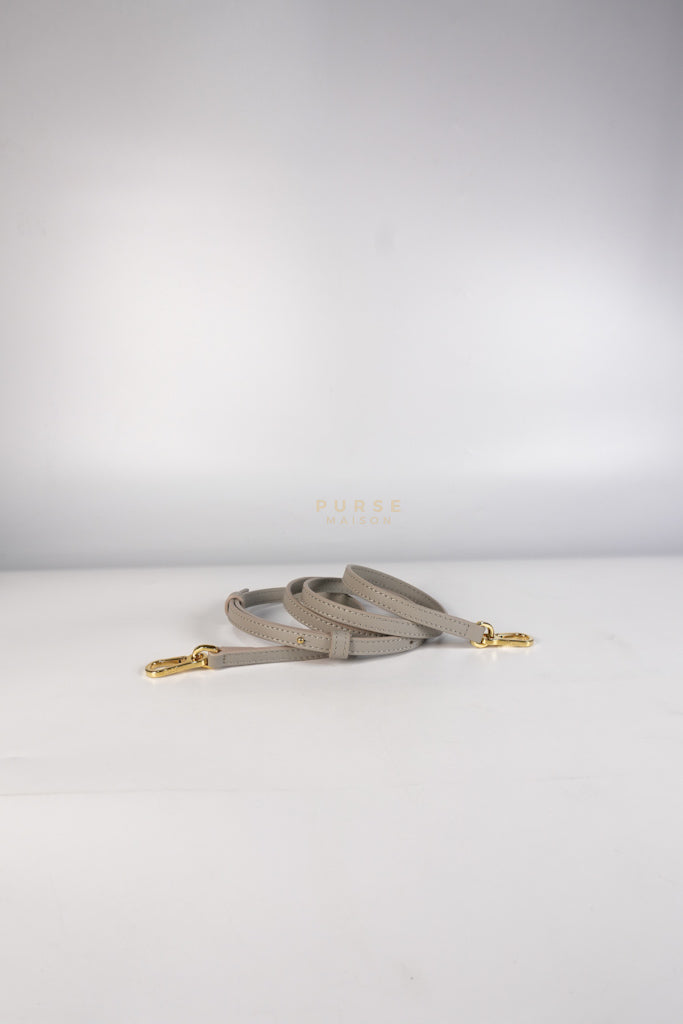 Mini Puzzle Woven Handle in Gray Calfskin Leather | Purse Maison Luxury Bags Shop