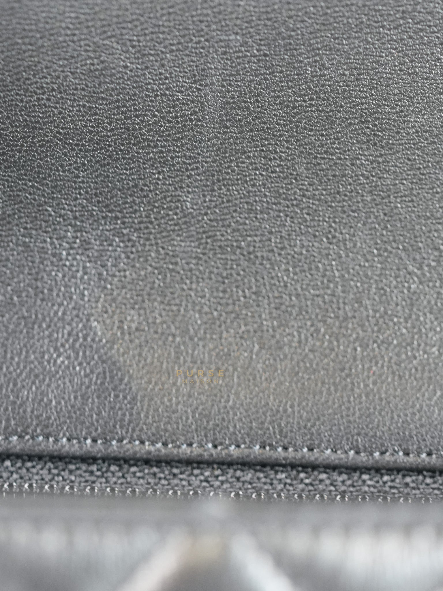 Mini Rectangle Black Lambskin Leather and Light Gold Hardware (Microchip) | Purse Maison Luxury Bags Shop