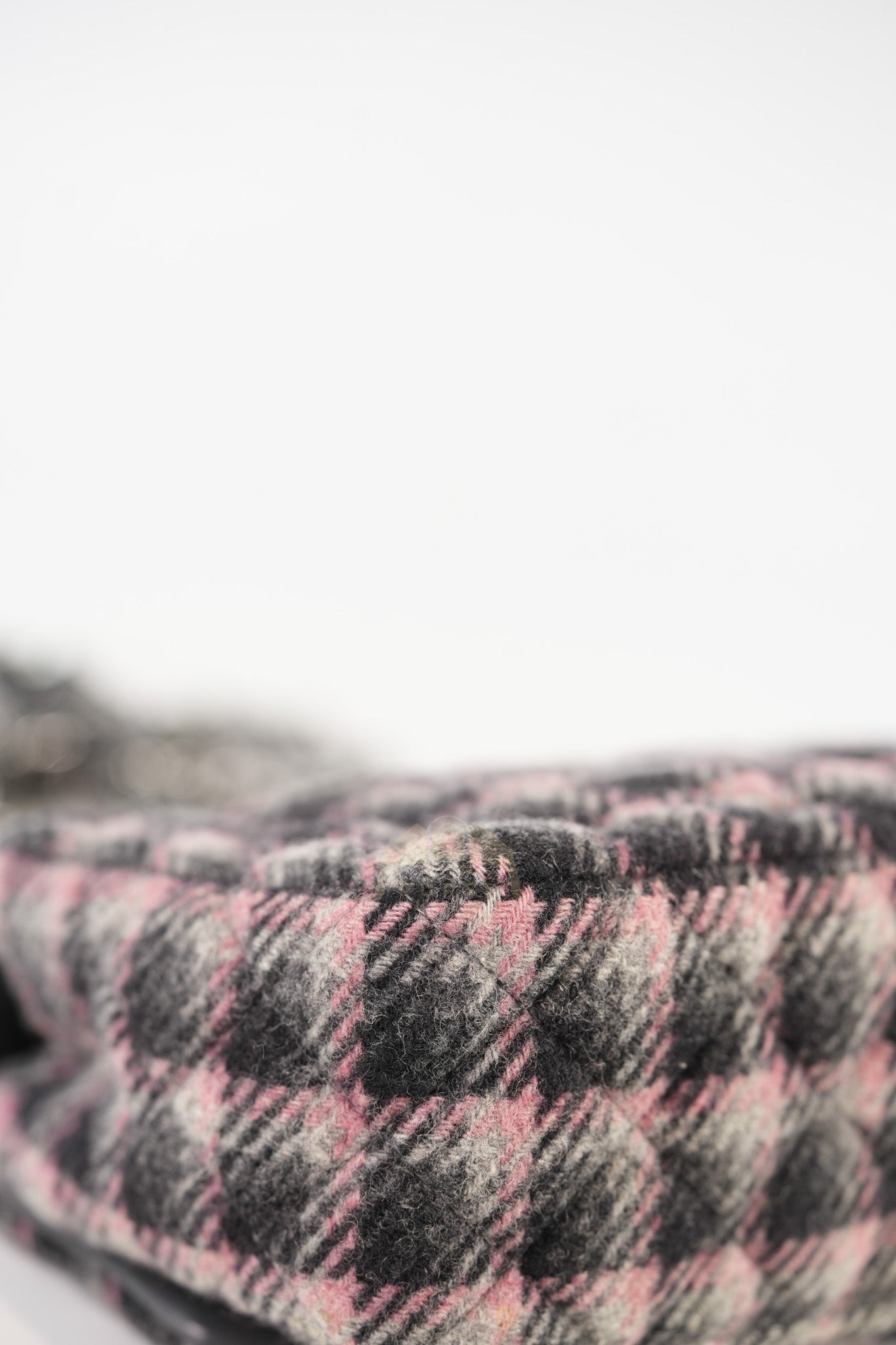 Mini Rectangle in Multicolor Wool Tweed Flap Crossbody Bag Silver Hardware (Microchip) | Purse Maison Luxury Bags Shop