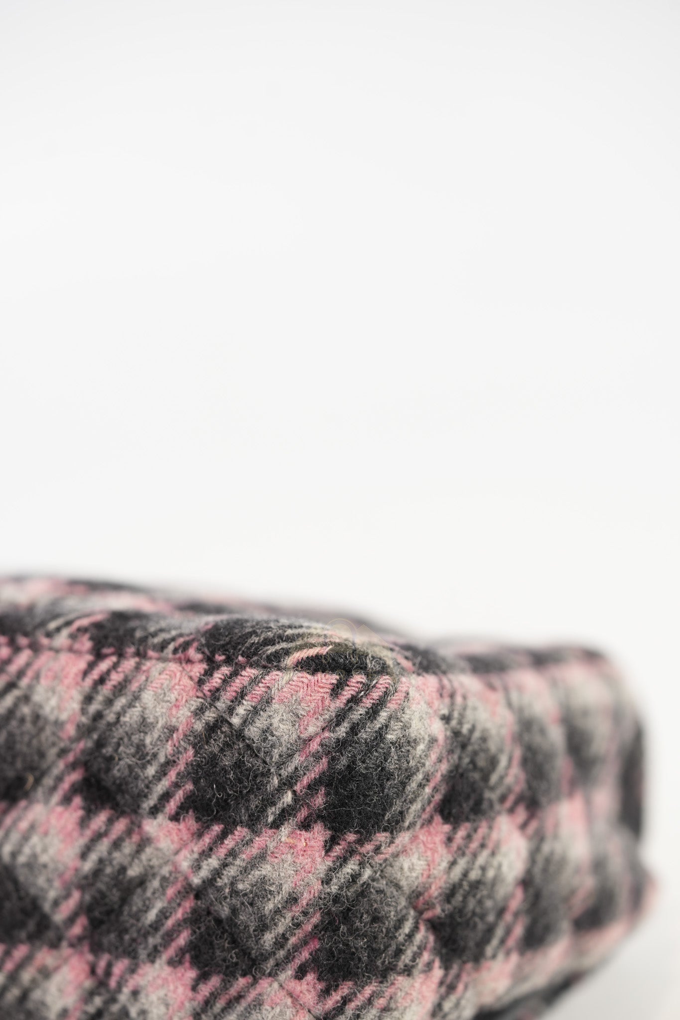 Mini Rectangle in Multicolor Wool Tweed Flap Crossbody Bag Silver Hardware (Microchip) | Purse Maison Luxury Bags Shop