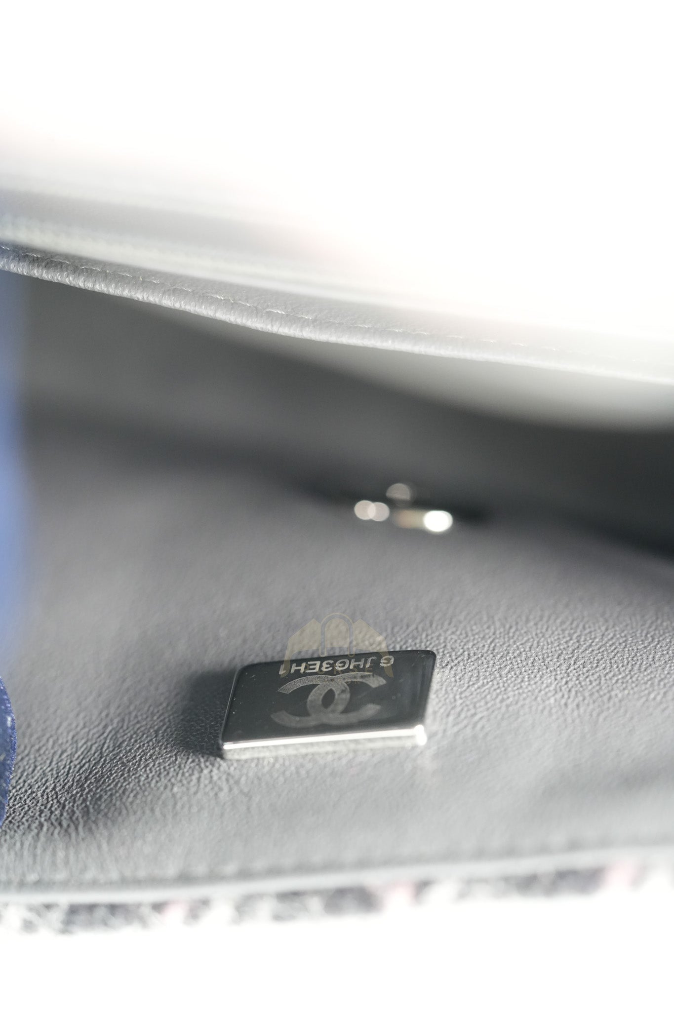 Mini Rectangle in Multicolor Wool Tweed Flap Crossbody Bag Silver Hardware (Microchip) | Purse Maison Luxury Bags Shop