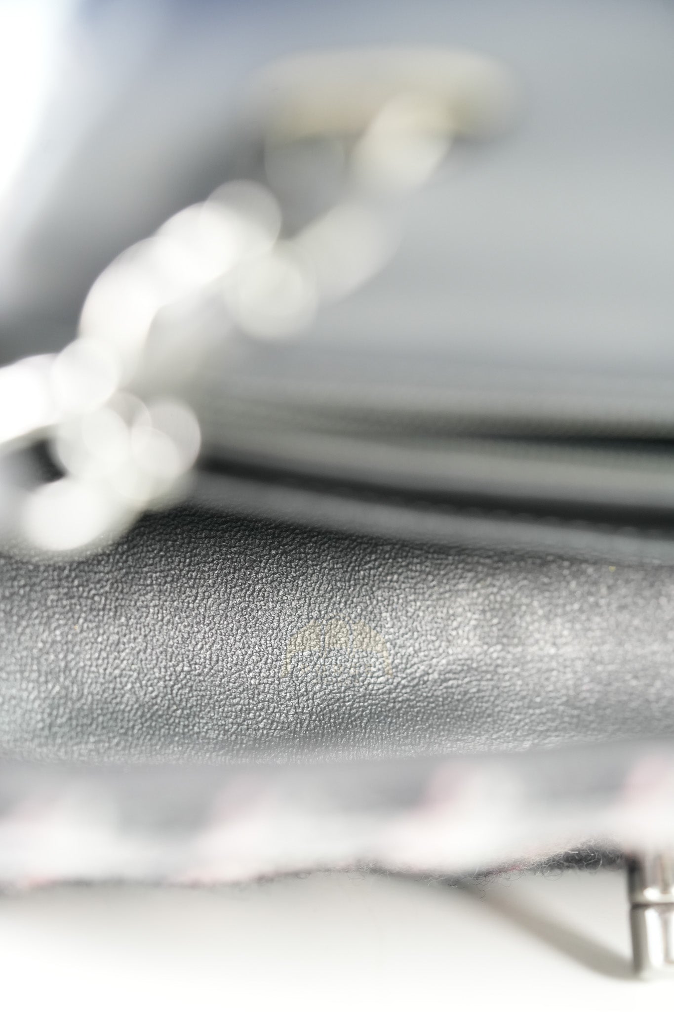 Mini Rectangle in Multicolor Wool Tweed Flap Crossbody Bag Silver Hardware (Microchip) | Purse Maison Luxury Bags Shop