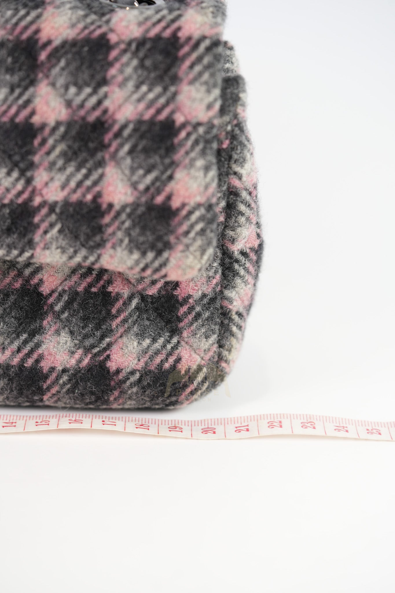 Mini Rectangle in Multicolor Wool Tweed Flap Crossbody Bag Silver Hardware (Microchip) | Purse Maison Luxury Bags Shop