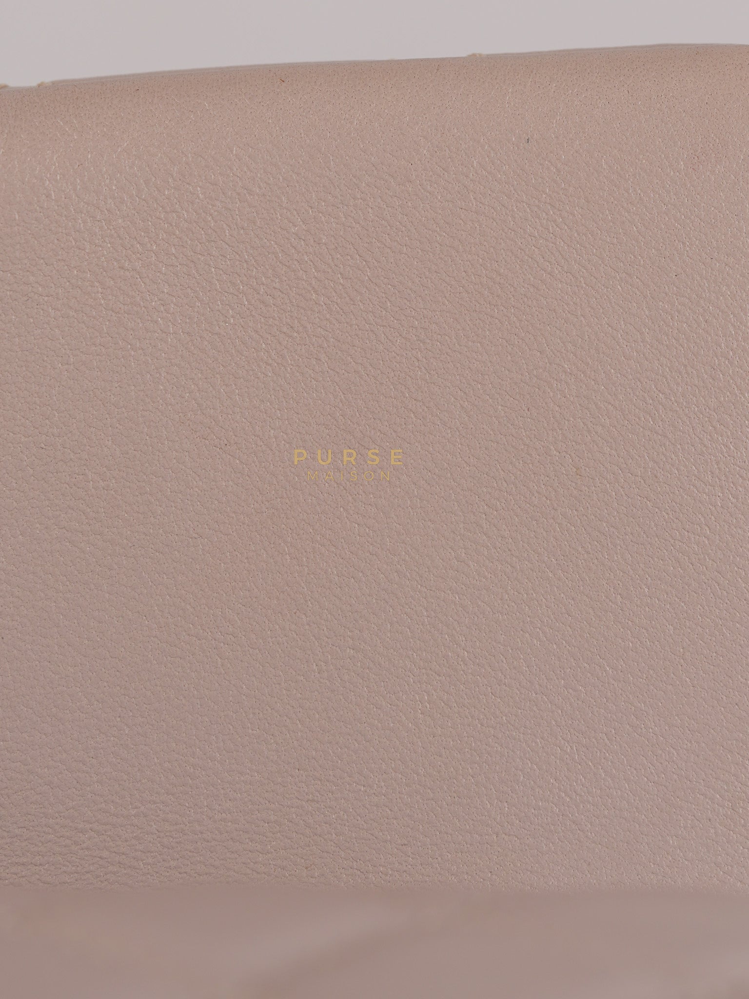 Mini Rectangle Pearl Crush in Light Purplish Gray Lambskin Leather and Aged Gold Hardware (Microchip) | Purse Maison Luxury Bags Shop