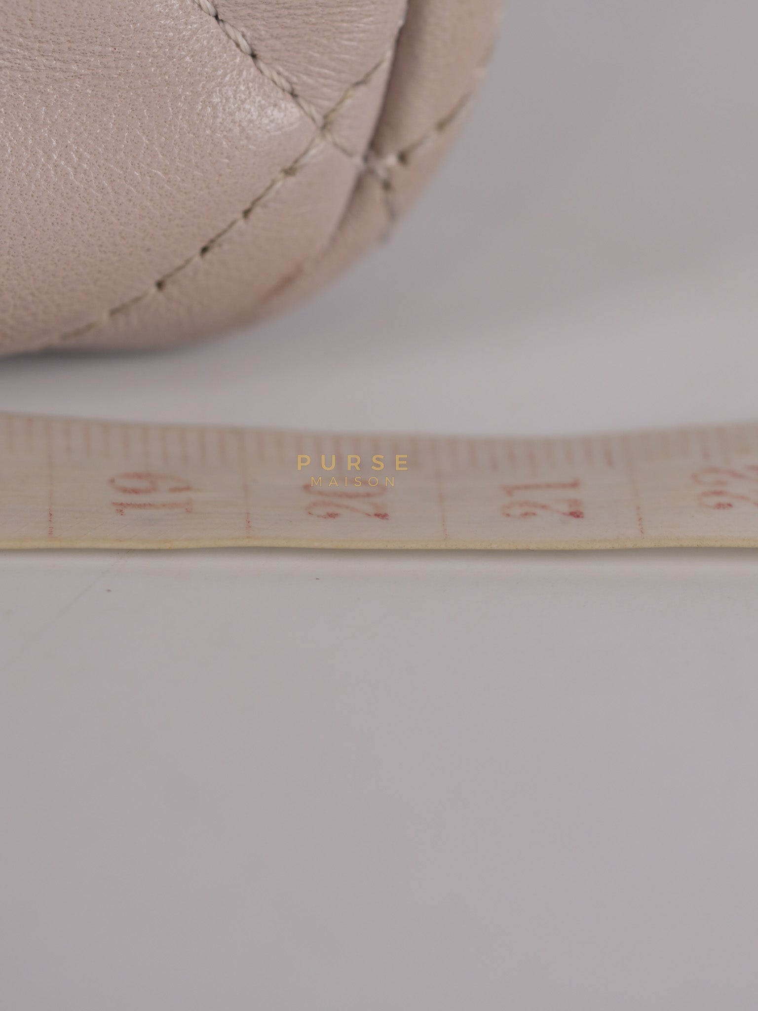 Mini Rectangle Pearl Crush in Light Purplish Gray Lambskin Leather and Aged Gold Hardware (Microchip) | Purse Maison Luxury Bags Shop