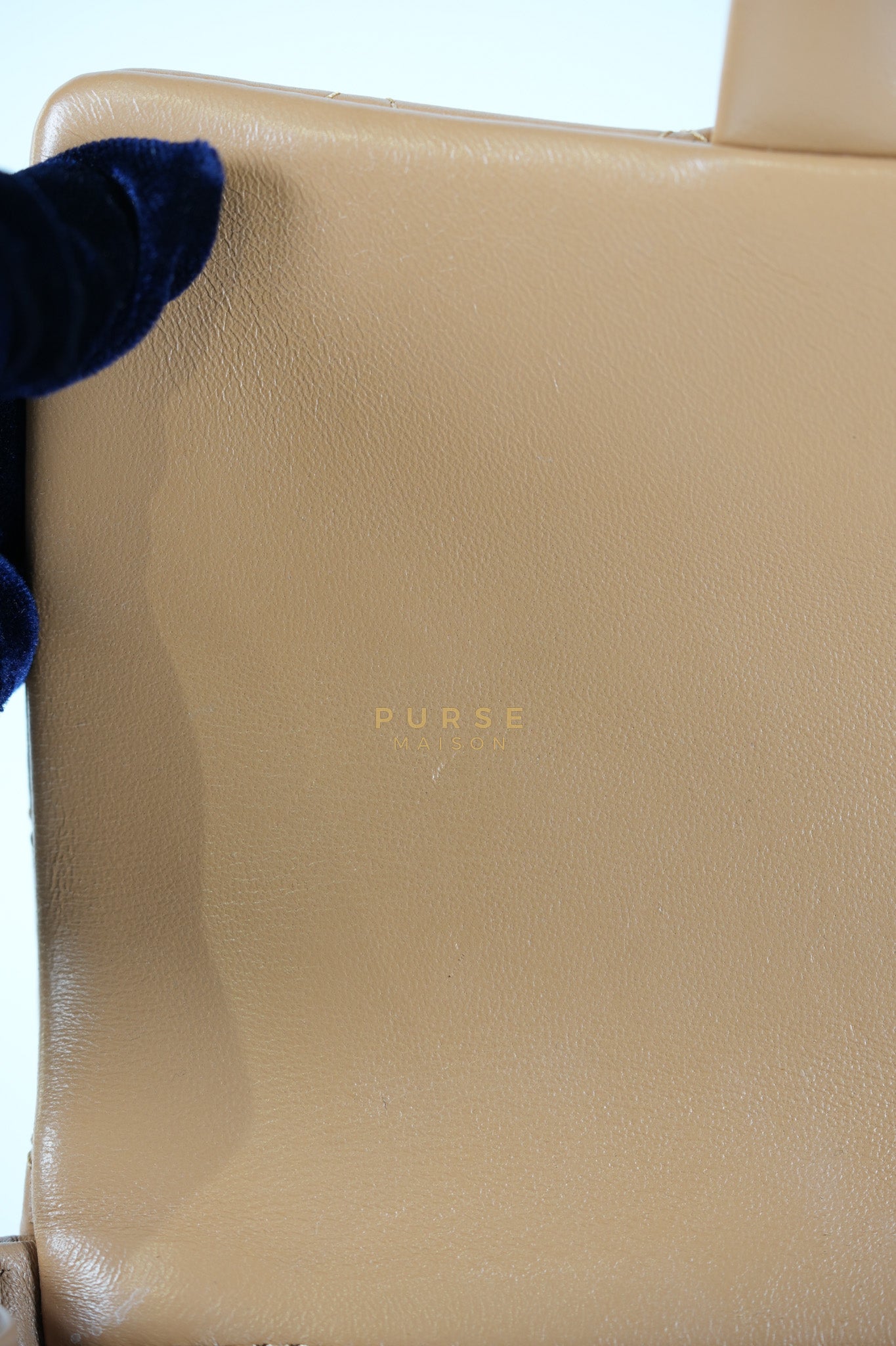 Mini Rectangle Top Handle in Caramel Lambskin Gold Hardware (Microchip) | Purse Maison Luxury Bags Shop