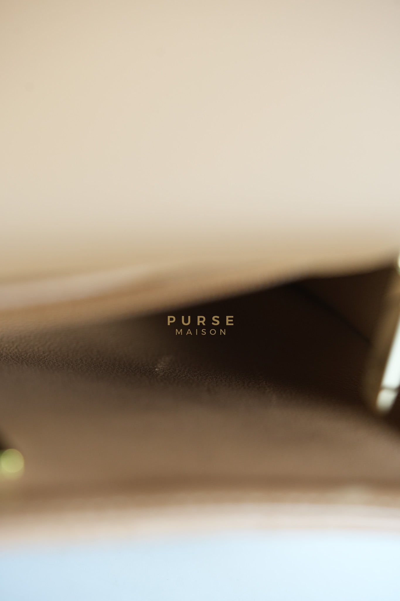 Mini Rectangle Top Handle in Caramel Lambskin Gold Hardware (Microchip) | Purse Maison Luxury Bags Shop