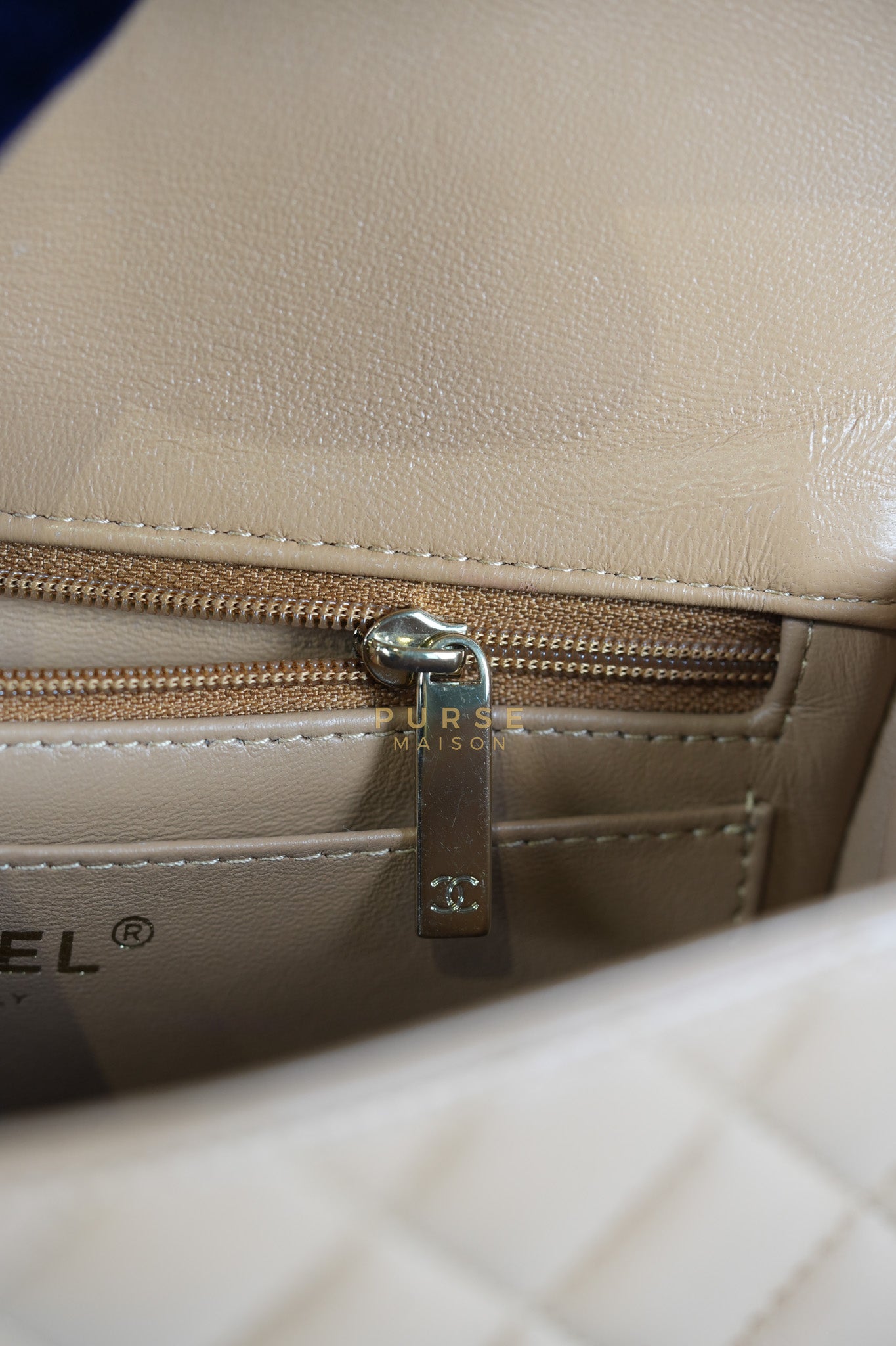 Mini Rectangle Top Handle in Caramel Lambskin Gold Hardware (Microchip) | Purse Maison Luxury Bags Shop