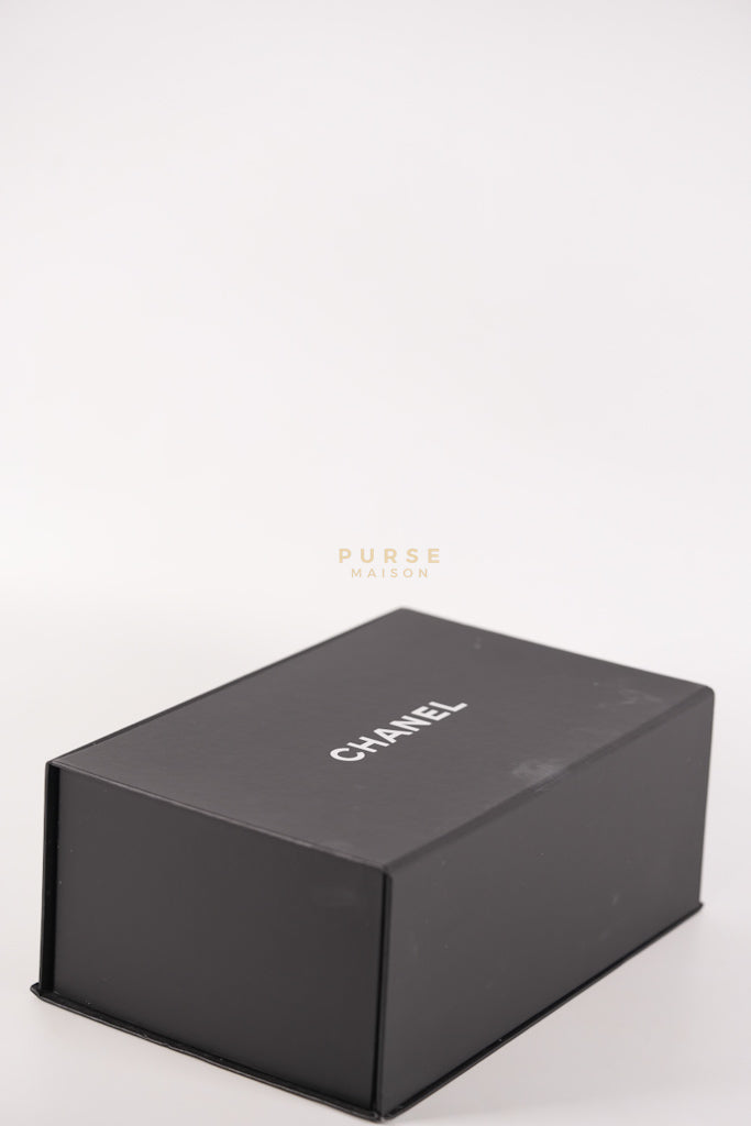 Mini Rectangular in Navy Blue Caviar Leather & Light Gold Hardware Series 26 | Purse Maison Luxury Bags Shop