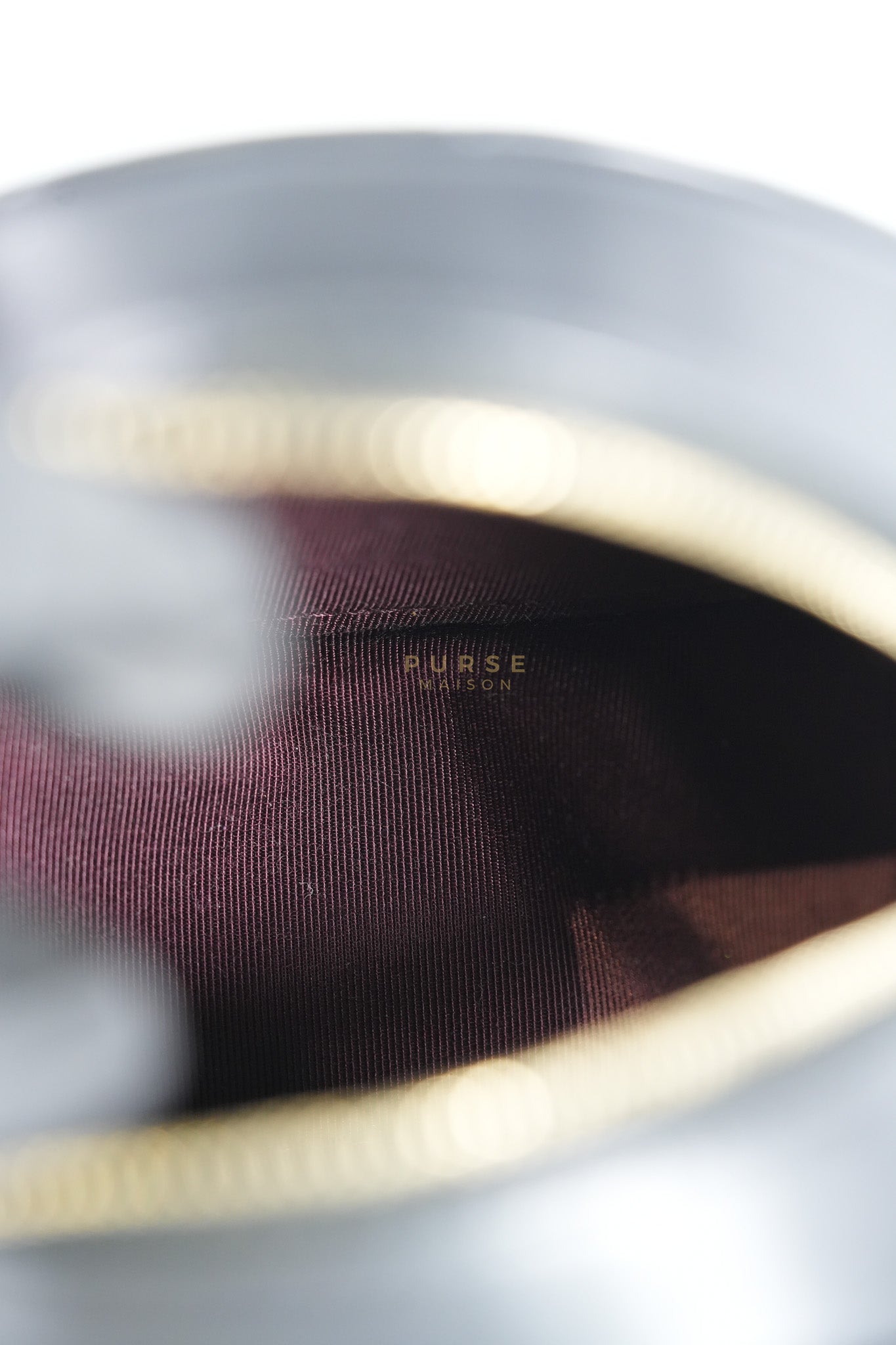 Mini Round Purse on Chain in Black Quilted Lambskin Leather and Aged Gold Hardware Series 27 | Purse Maison Luxury Bags Shop