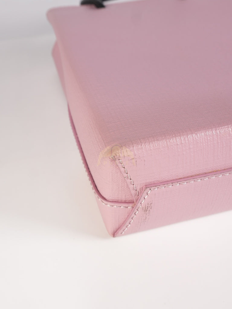 Mini Shopping Phone Holder in Pink Canvas Tote Bag | Purse Maison Luxury Bags Shop