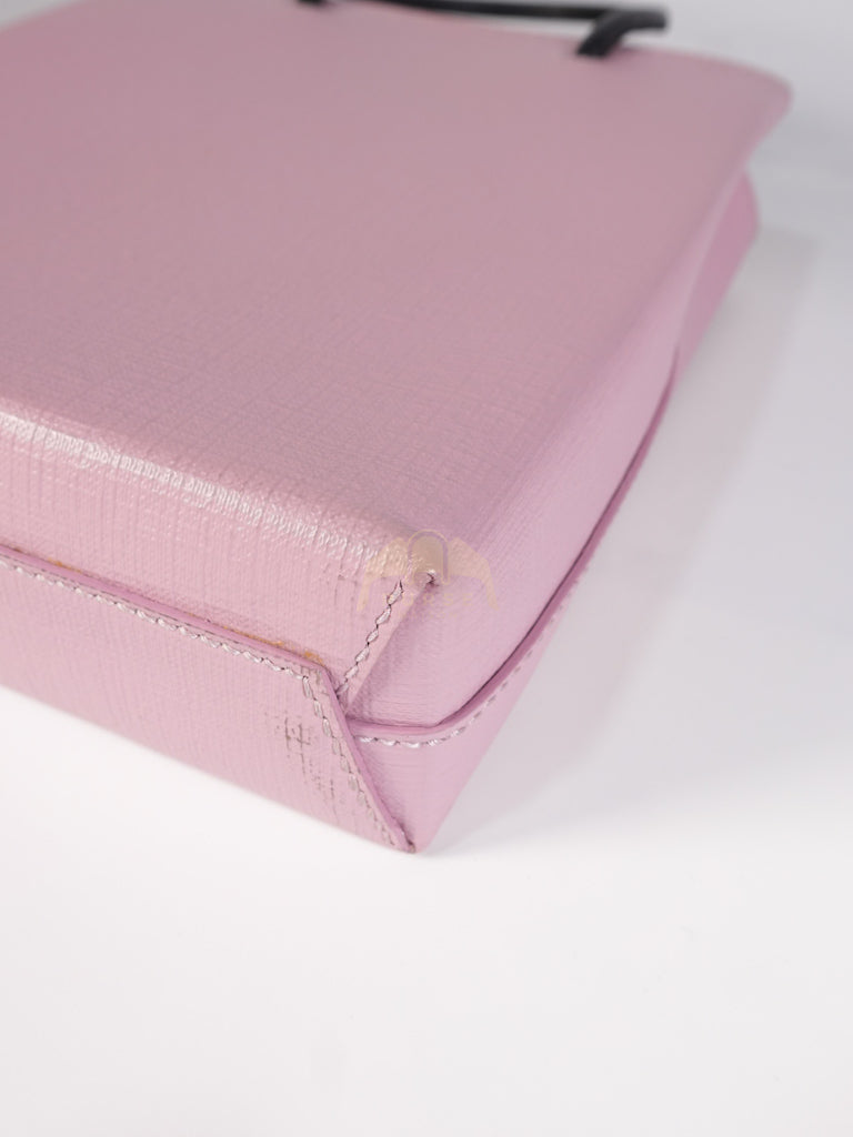 Mini Shopping Phone Holder in Pink Canvas Tote Bag | Purse Maison Luxury Bags Shop