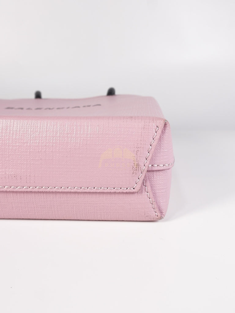 Mini Shopping Phone Holder in Pink Canvas Tote Bag | Purse Maison Luxury Bags Shop