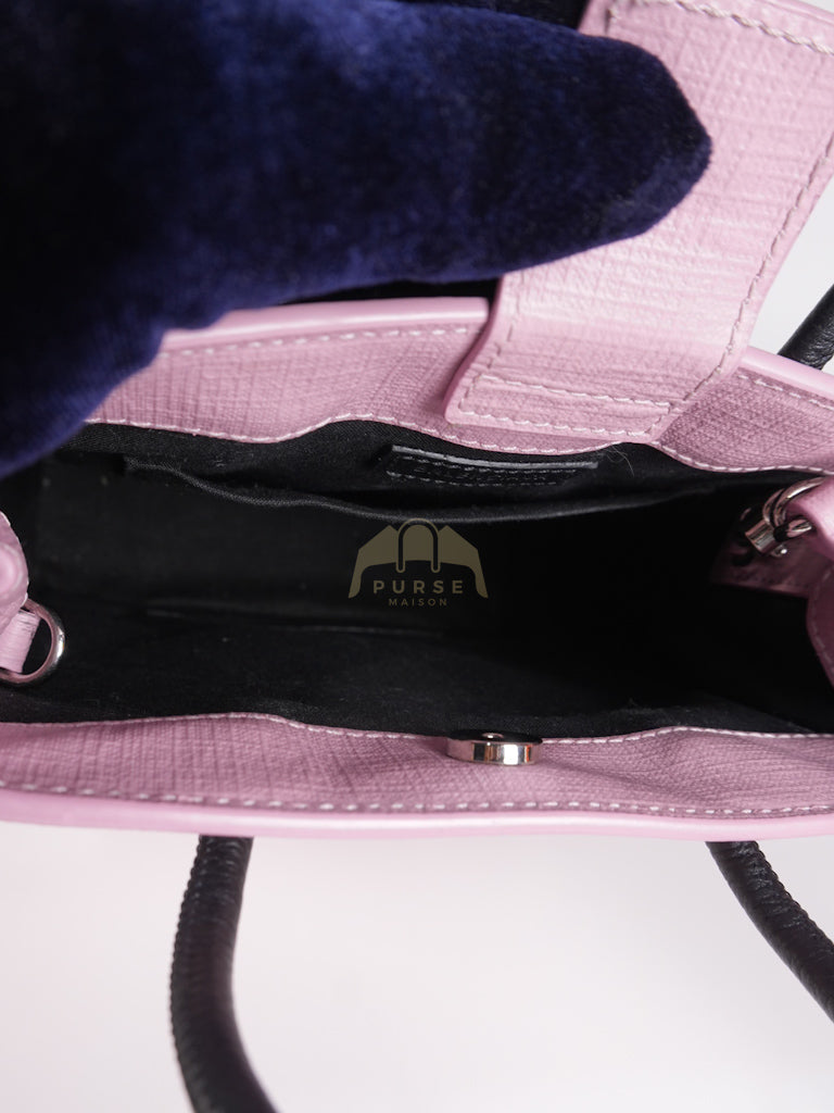 Mini Shopping Phone Holder in Pink Canvas Tote Bag | Purse Maison Luxury Bags Shop