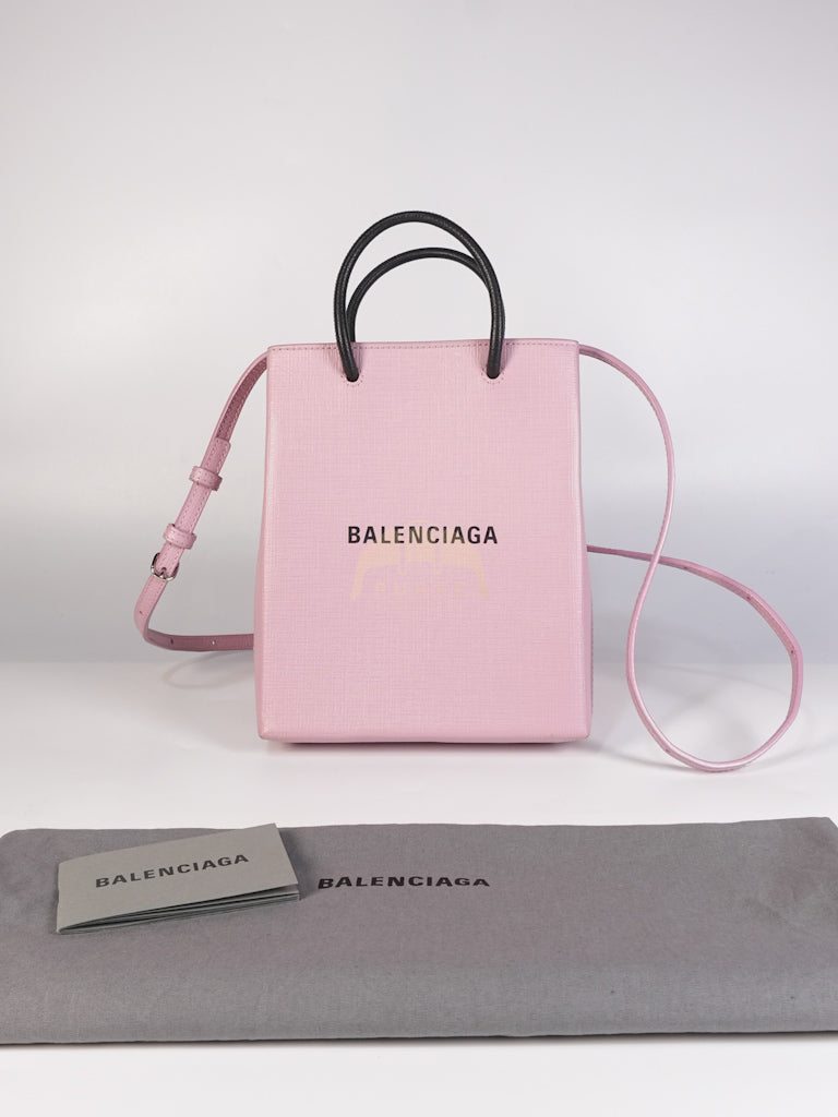 Mini Shopping Phone Holder in Pink Canvas Tote Bag | Purse Maison Luxury Bags Shop