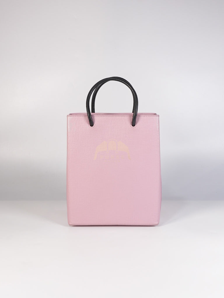 Mini Shopping Phone Holder in Pink Canvas Tote Bag | Purse Maison Luxury Bags Shop