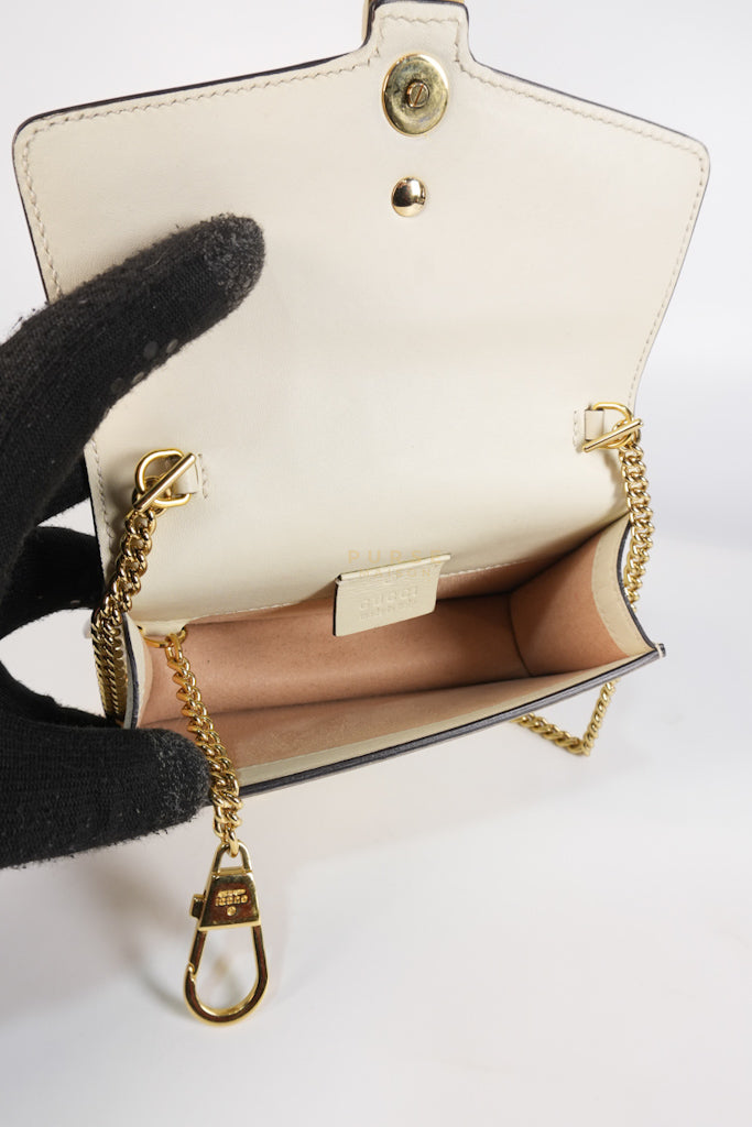 Mini Sylvie in Off White Smooth Calfskin Leather | Purse Maison Luxury Bags Shop