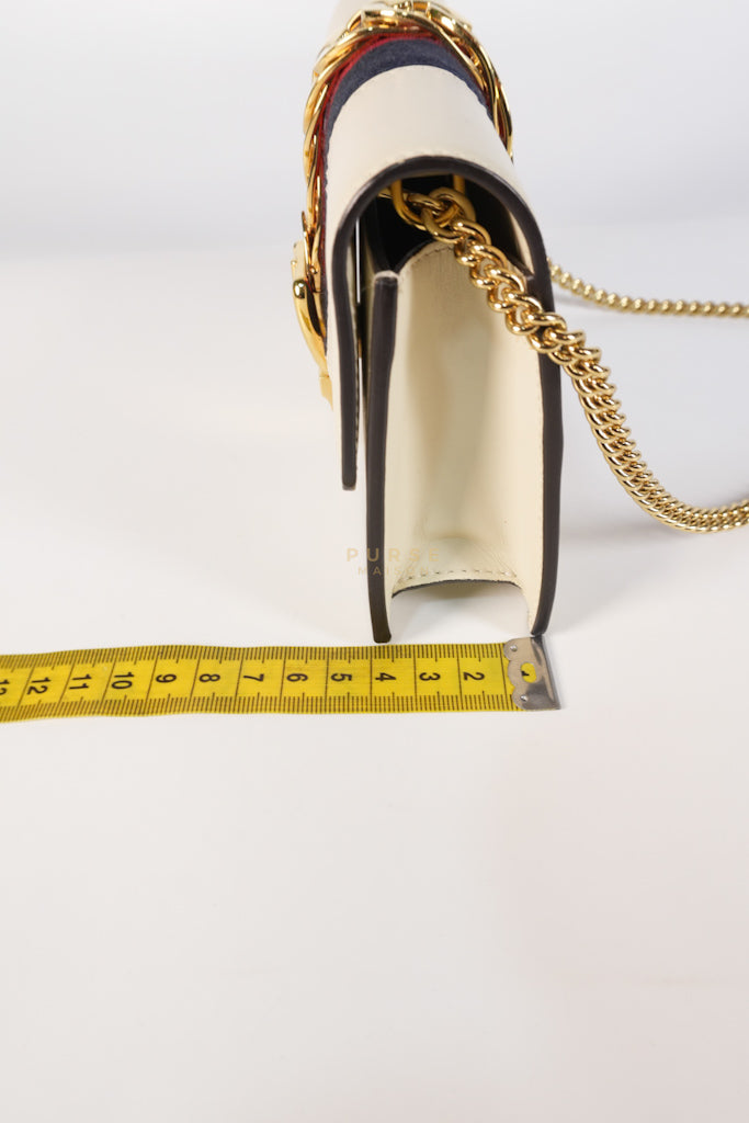 Mini Sylvie in Off White Smooth Calfskin Leather | Purse Maison Luxury Bags Shop