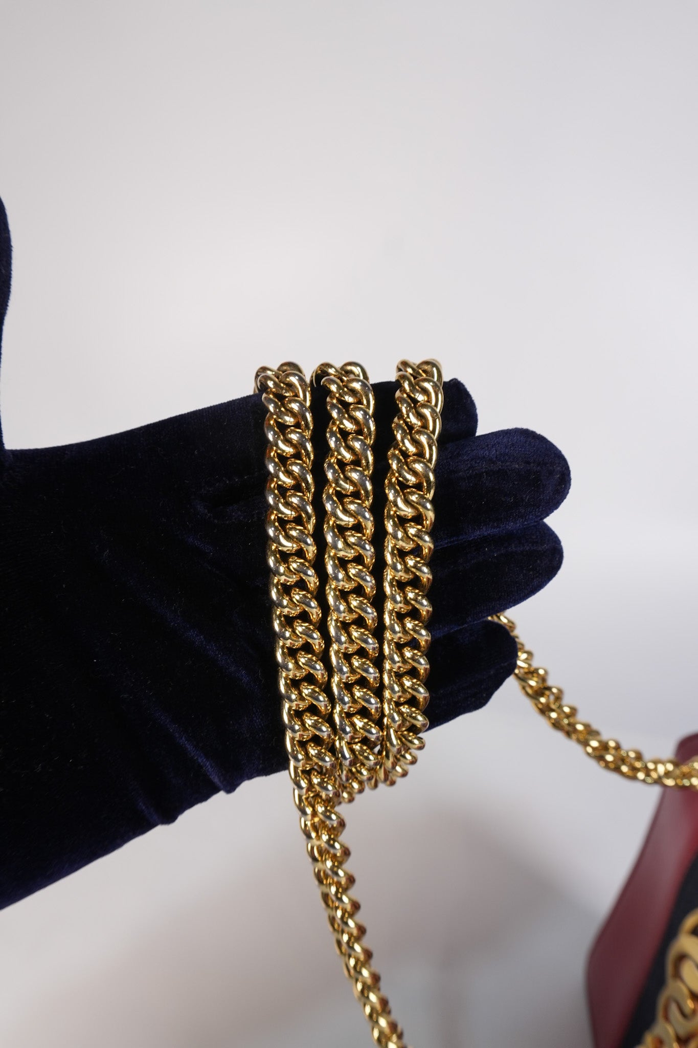 Mini Sylvie Shoulder Bag in Red Calfskin Leather & Gold Hardware | Purse Maison Luxury Bags Shop