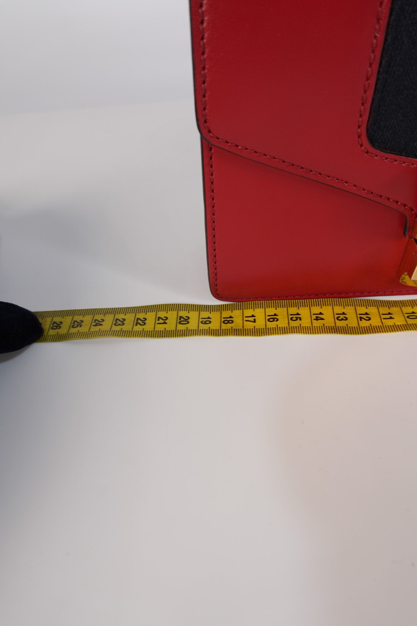 Mini Sylvie Shoulder Bag in Red Calfskin Leather & Gold Hardware | Purse Maison Luxury Bags Shop