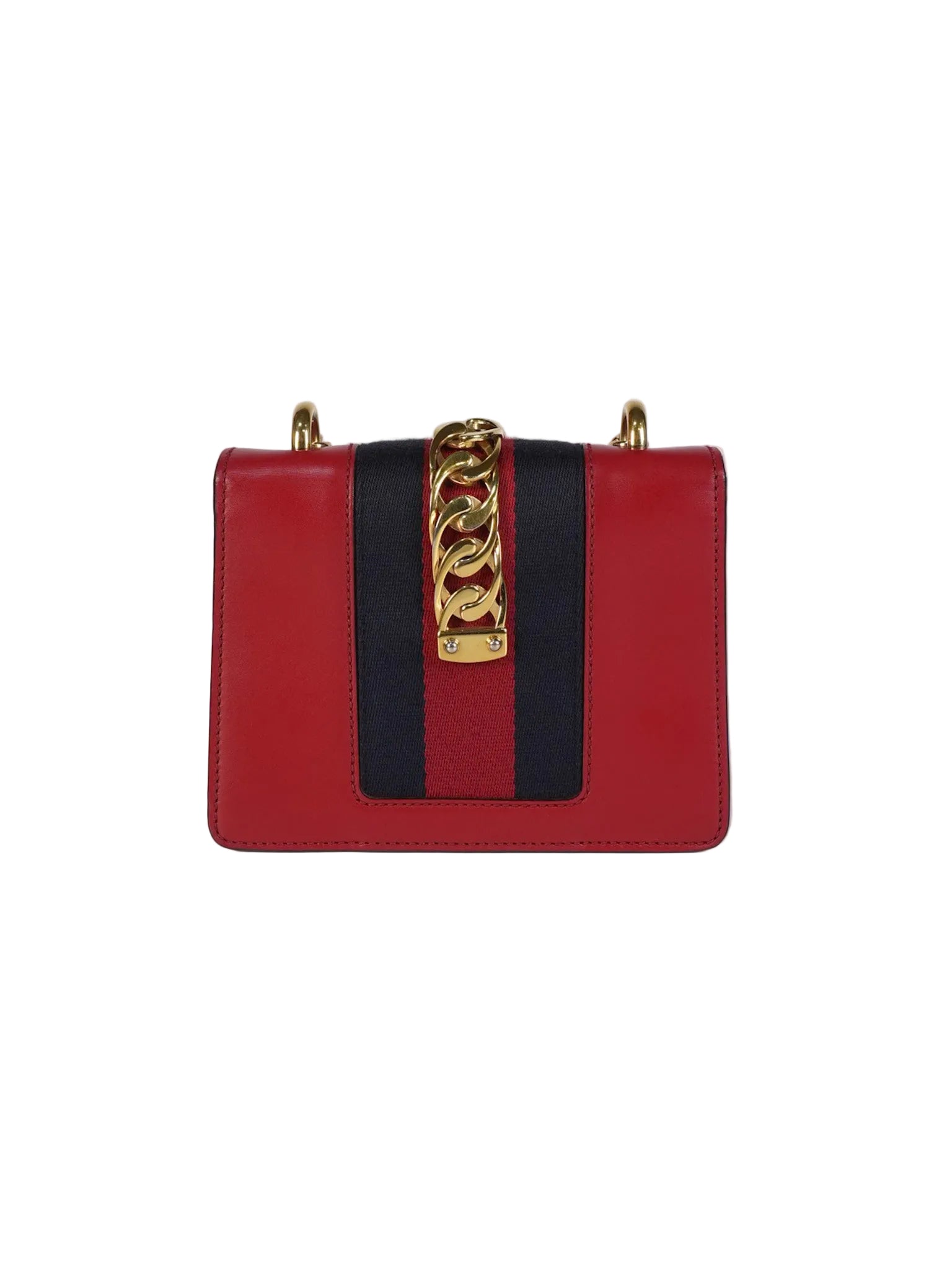 Mini Sylvie Shoulder Bag in Red Calfskin Leather & Gold Hardware | Purse Maison Luxury Bags Shop