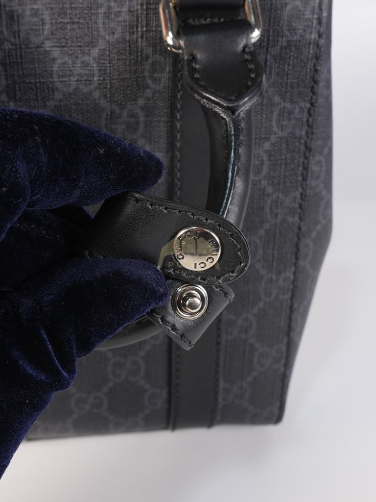 Mini Tote Bag in Black GG Supreme Canvas & Silver Hardware | Purse Maison Luxury Bags Shop