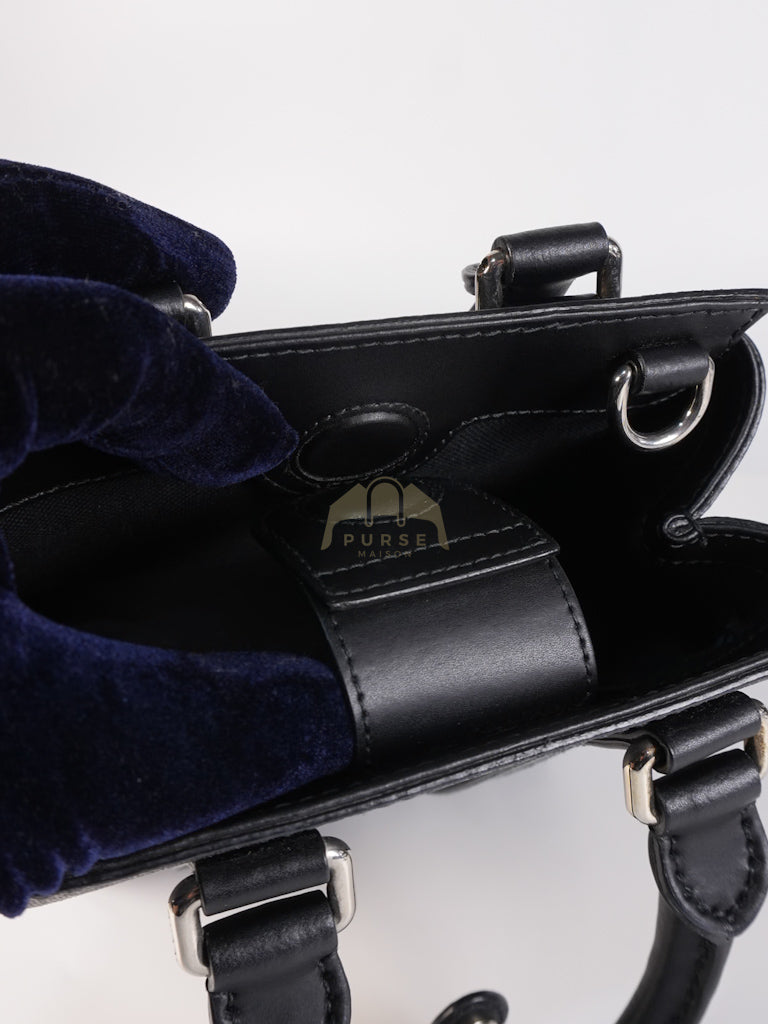 Mini Tote Bag in Black GG Supreme Canvas & Silver Hardware | Purse Maison Luxury Bags Shop