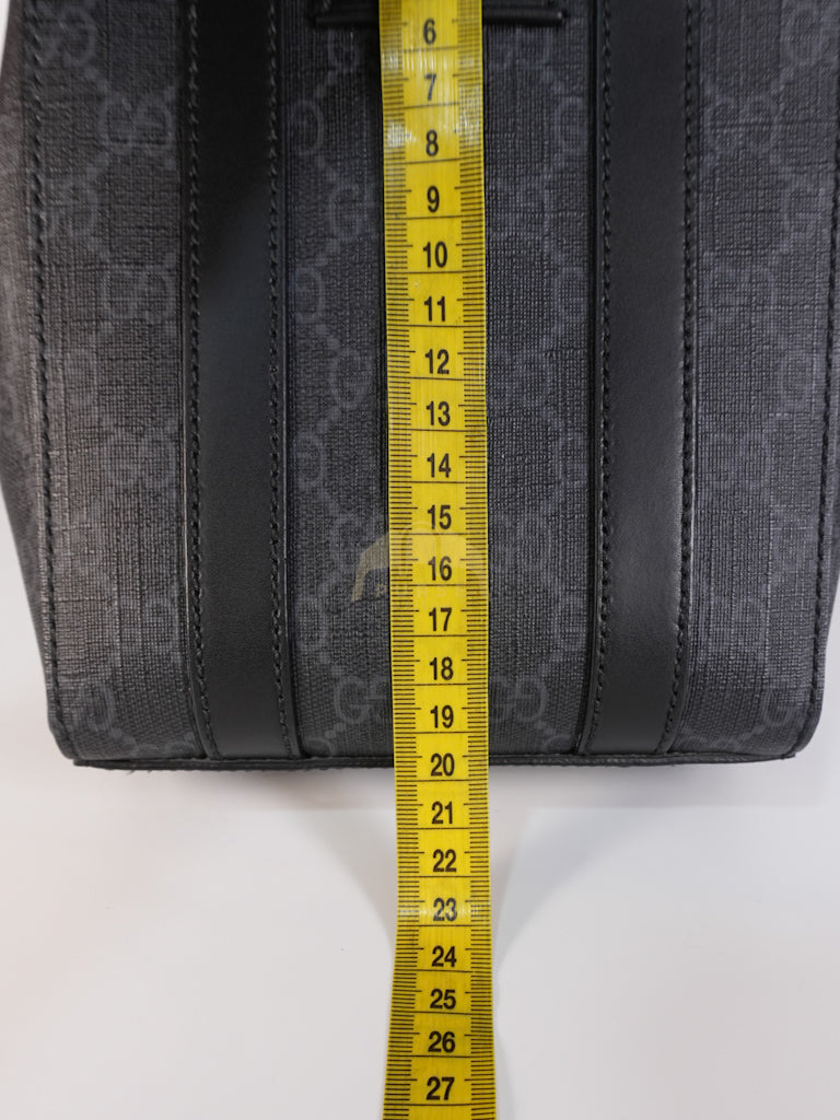 Mini Tote Bag in Black GG Supreme Canvas & Silver Hardware | Purse Maison Luxury Bags Shop