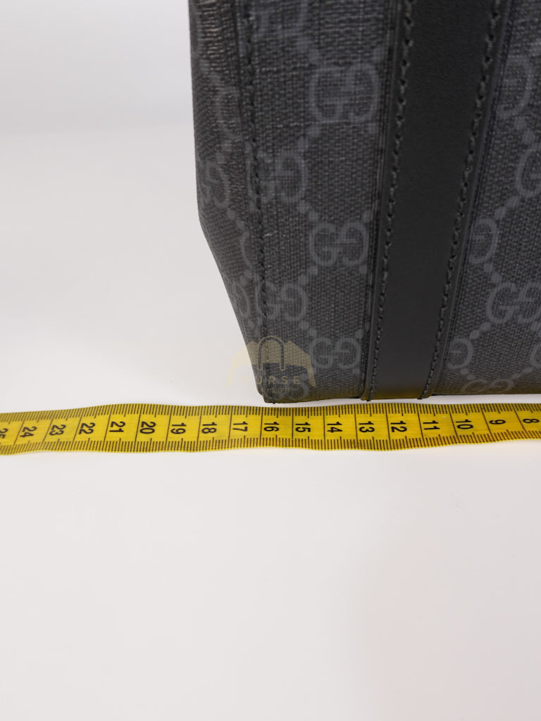 Mini Tote Bag in Black GG Supreme Canvas & Silver Hardware | Purse Maison Luxury Bags Shop